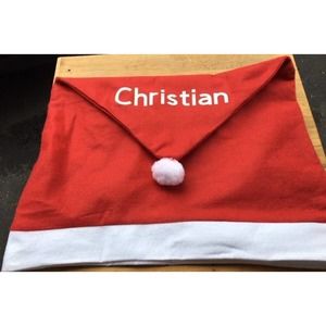 Christmas Chair Cover Personalized Customized Made to Order